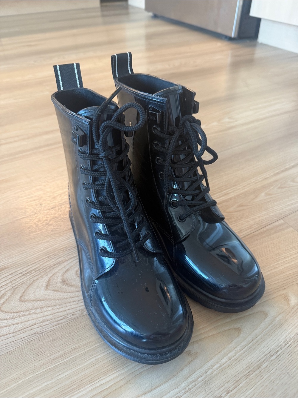 Michael Kors Black Rubber Lug Sole Boot